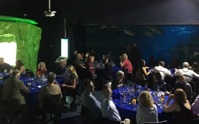 A gathering of divers at The Deep, Hull